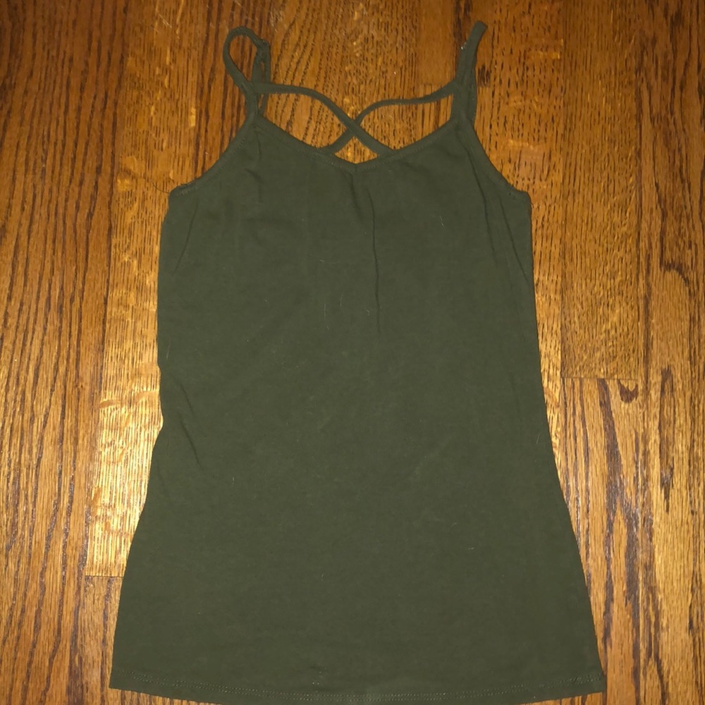 Green tank top